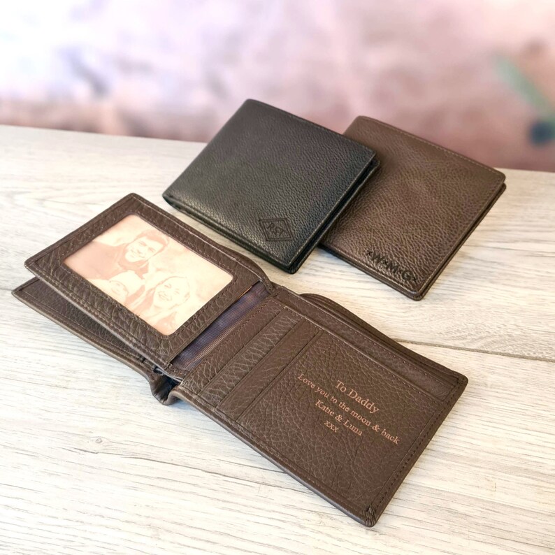 Personalised Classic Men's Fullgrain Leather Wallet Add Etsy UK