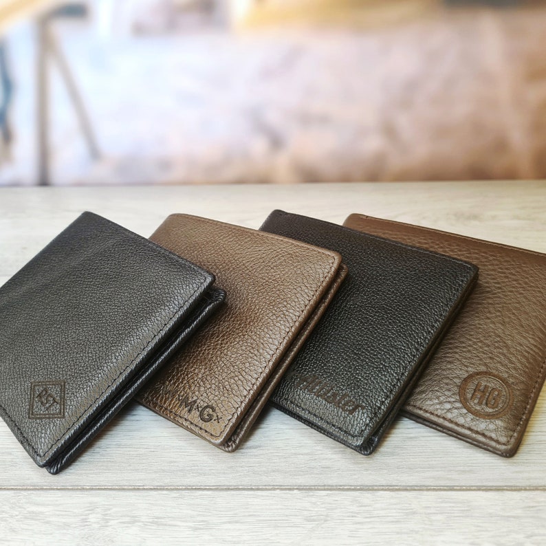 Personalised Classic Men's Fullgrain Leather Wallet Add Etsy UK