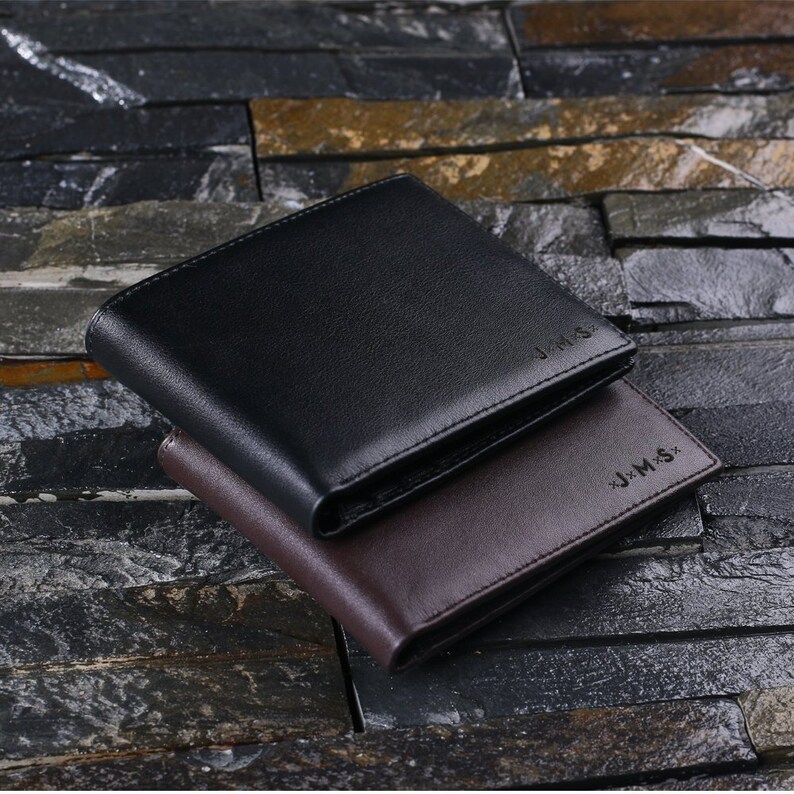 Personalised Classic Men's FullGrain Leather Wallet Add Etsy