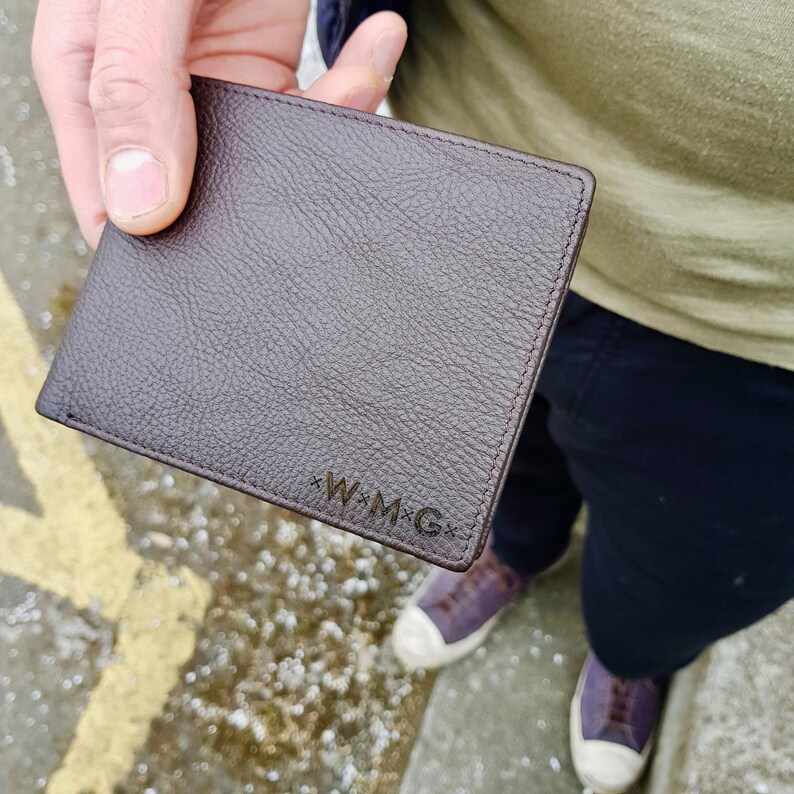 Personalised Classic Men's Fullgrain Leather Wallet Add Etsy UK