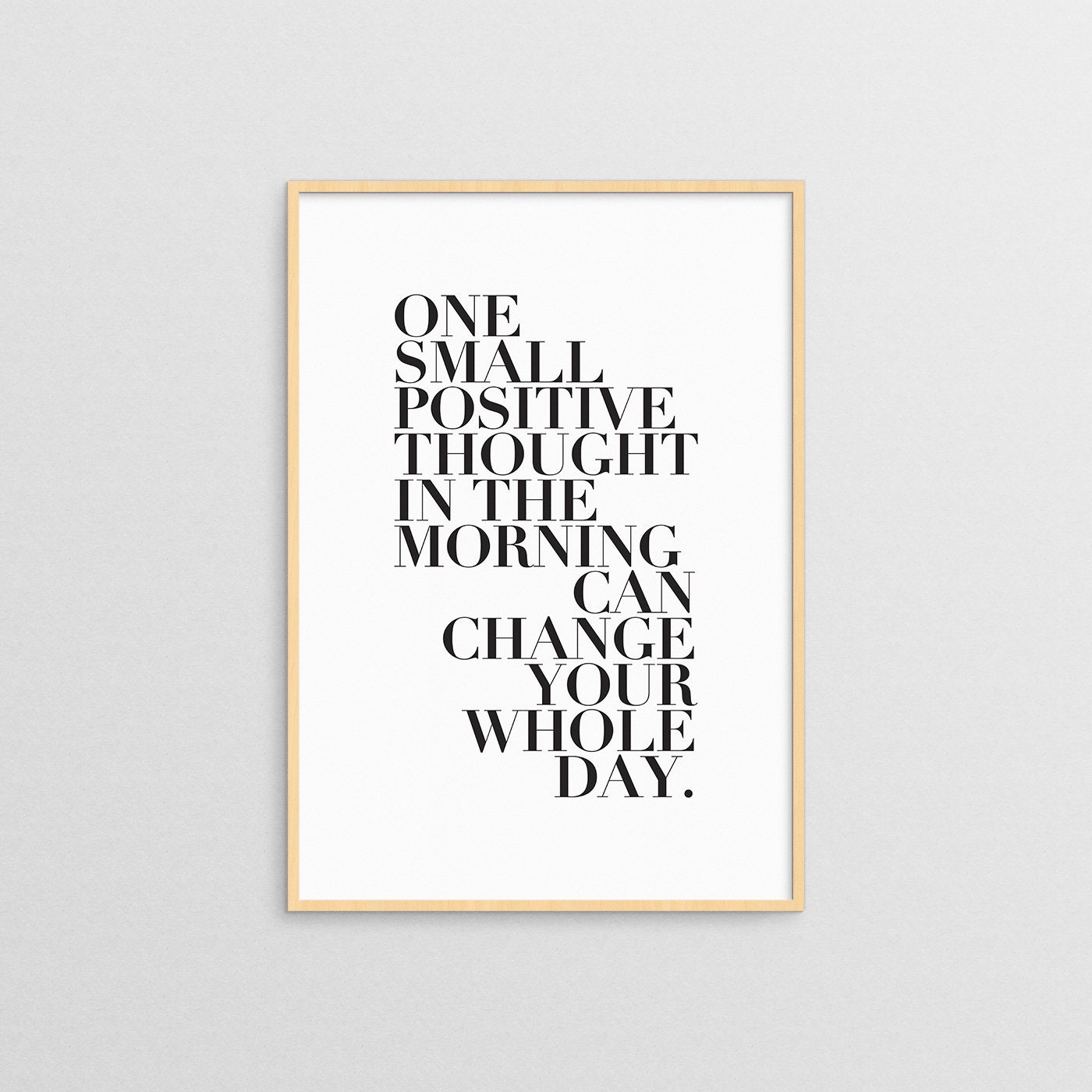 One Small Positive Thought Positive Thought Quotes, Positive Inspiration, Thought Print, Positive Quotes, Daily Quote,positive Prints Poster - Etsy for Free Positive Thoughts Take One Printable