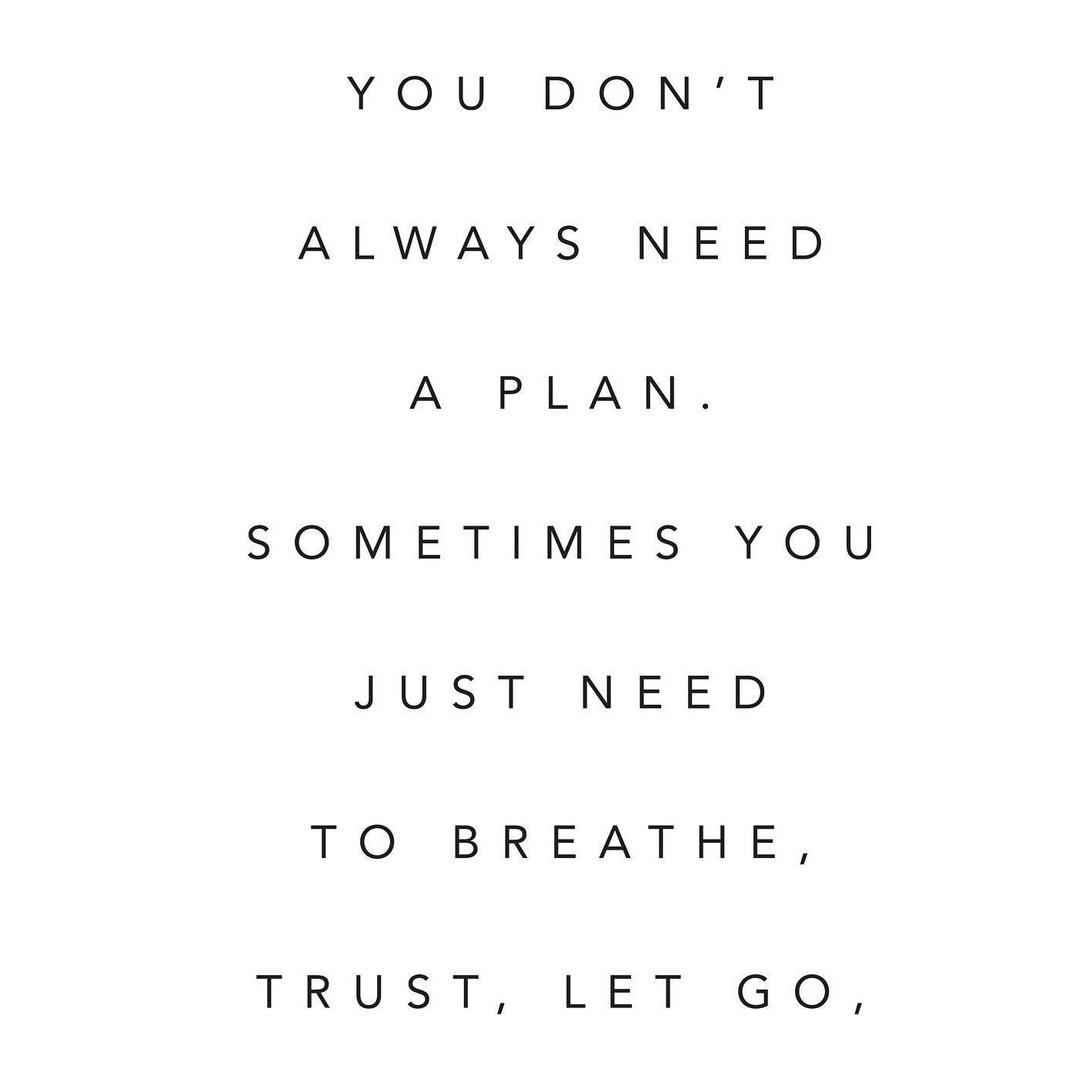 You Don't Always Need a Plan. Sometimes You Just Need to - Etsy