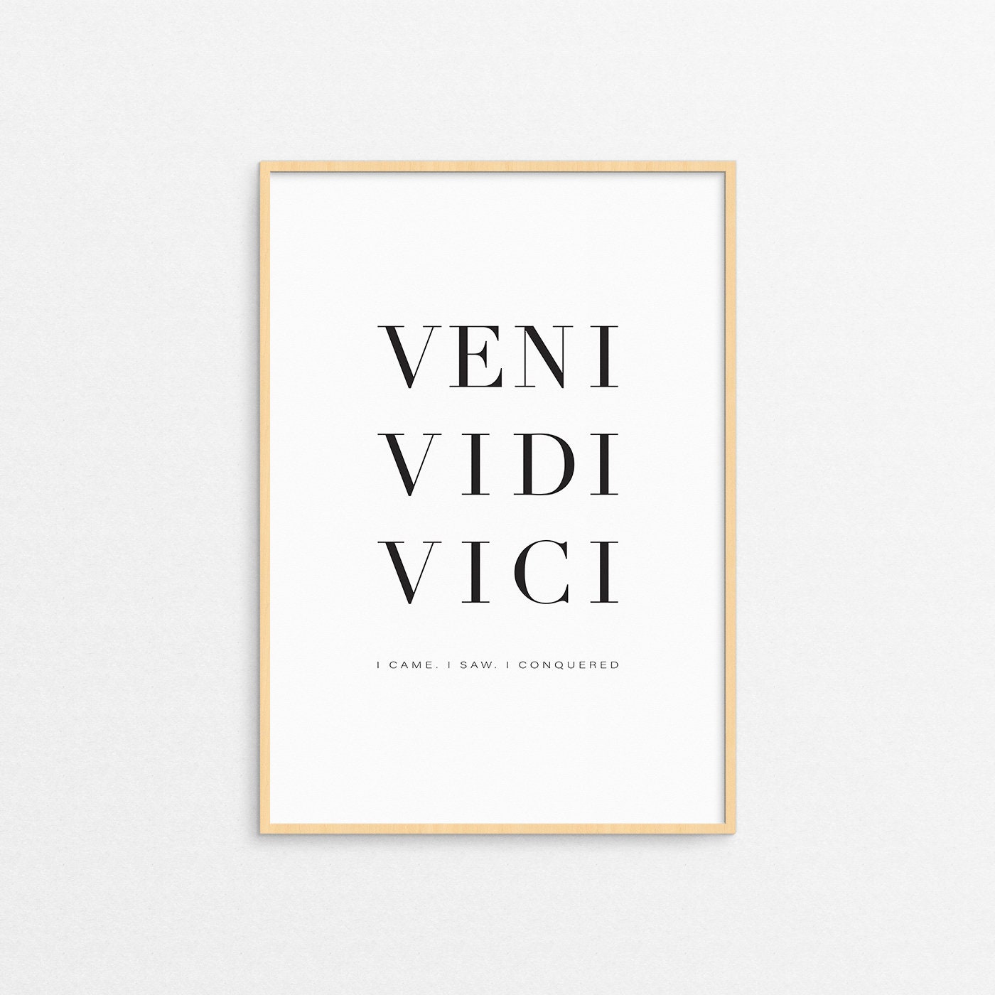 Veni Vidi Vici Art Board Print for Sale by ojasha