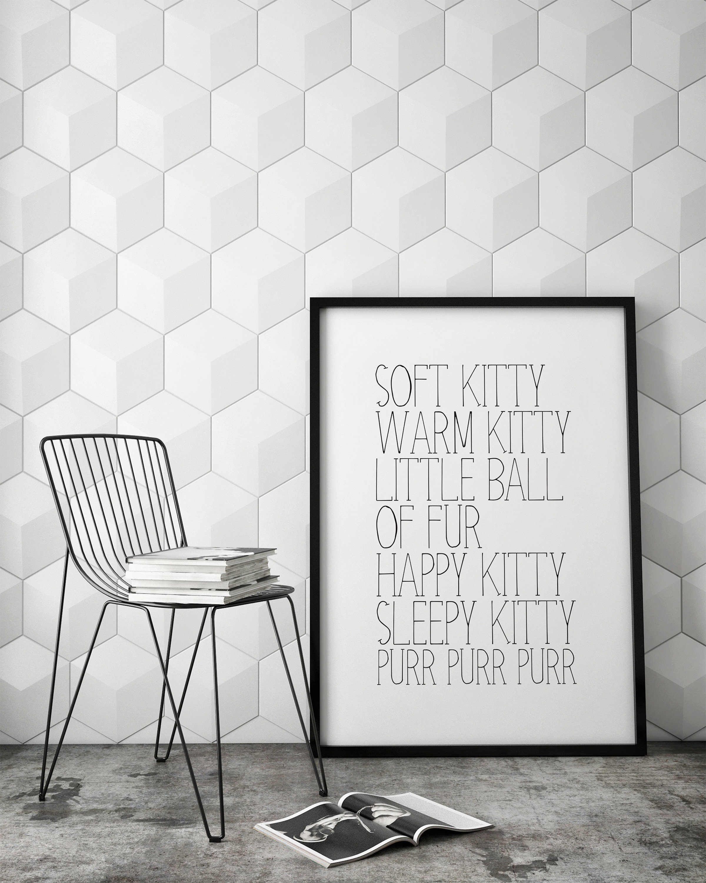 Soft Kitty Warm Kitty Little Ball of Fur Happy Kitty Etsy