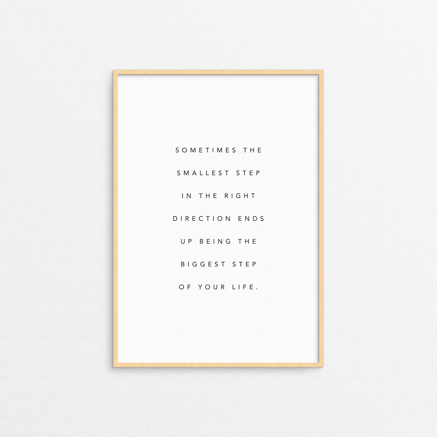 Sometimes The Smallest Step In The Right Direction Ends Up Etsy