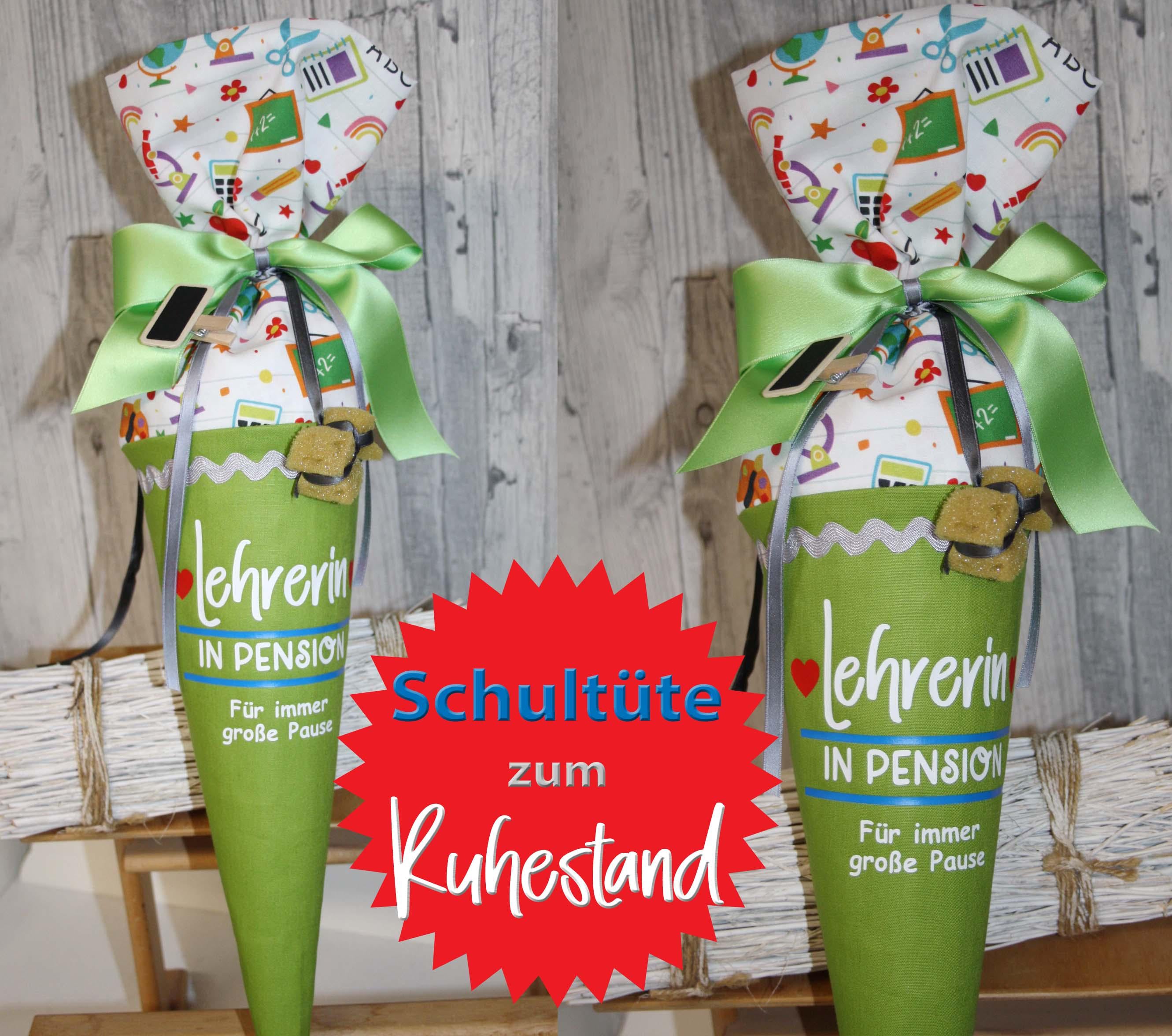 Pensioner cone gift for retirement retirement pension small school cone 30 cm