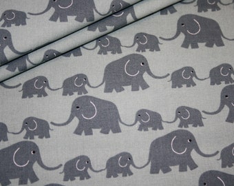 Tissu en coton Westfalenstoffe éléphant gris