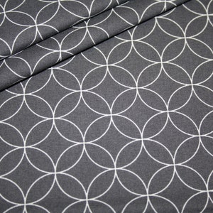 Westfalenstoffe cotton fabric pattern anthracite