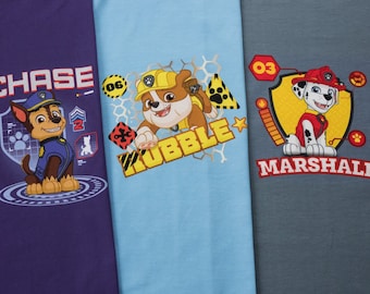 Original Jersey Fabric Paw Patrol Panel Chase Rubble Marshall all 3 pictures