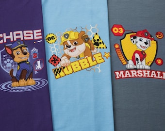 Original Jersey Stoff Paw Patrol Panel Chase Rubble Marshall alle 3 Bilder