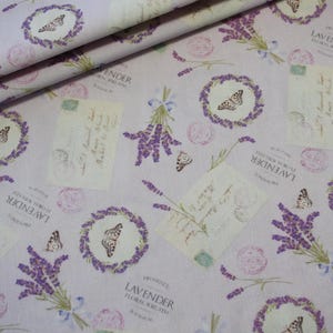 Westfalenstoffe cotton fabric lavender purple lilac