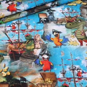 Stenzo Digital Print Jersey Tissu Pirates Pirate