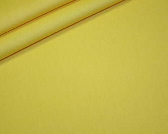 Tissu de coton tissu jaune uni