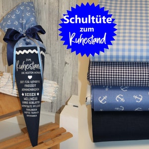 Rentnertüte Geschenk zur Rente Ruhestand Pension kleine Schultüte 30cm