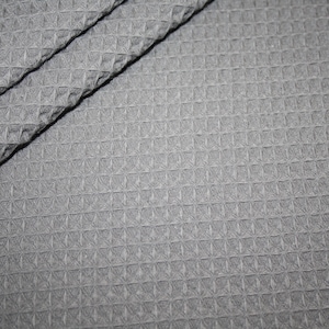 Swafing Waffle Pique Fabric grey anthracites