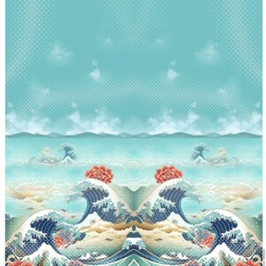 Stenzo Jersey Riesen Panel bunt Dream of the sea Meer Bild 2