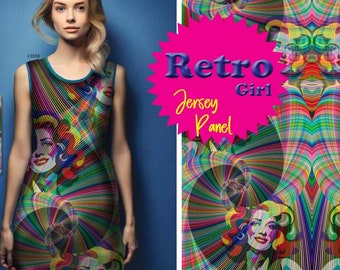 Stenzo Jersey panneau géant coloré Retro Girl Rainbow