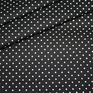 Swafing cotton fabric black white dots