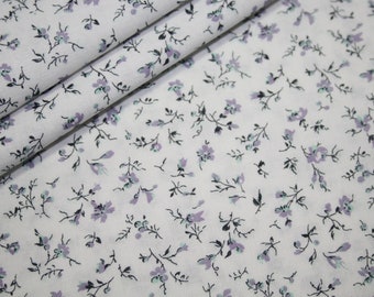 Tissu en coton Westfalenstoffe fleurs violet lilas