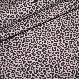 Stoffe, Meterware, Online-Shop - Sommersweat - Leopardenmuster Schwarz Grau