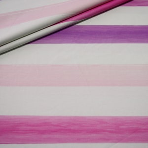 Hilco Jersey Tessuto Aqua Block Stripe rosa rosa
