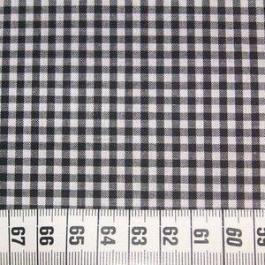Cotton fabric Vichy check black 3 mm image 2