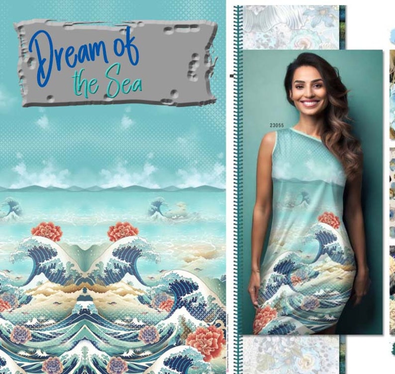 Stenzo Jersey Riesen Panel bunt Dream of the sea Meer Bild 1