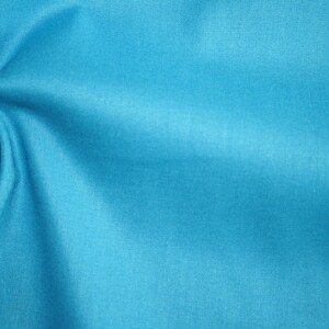 Tissu coton uni turquoise 1 m image 2