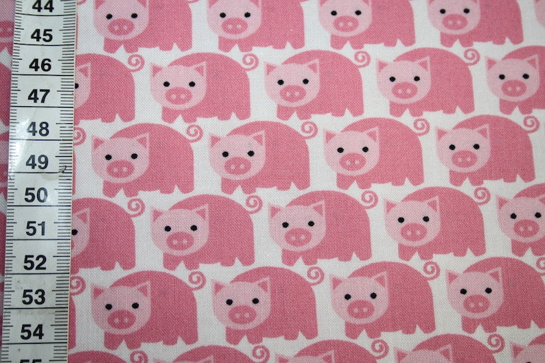 Westfalen fabric cotton fabric pig pink fabric image 2