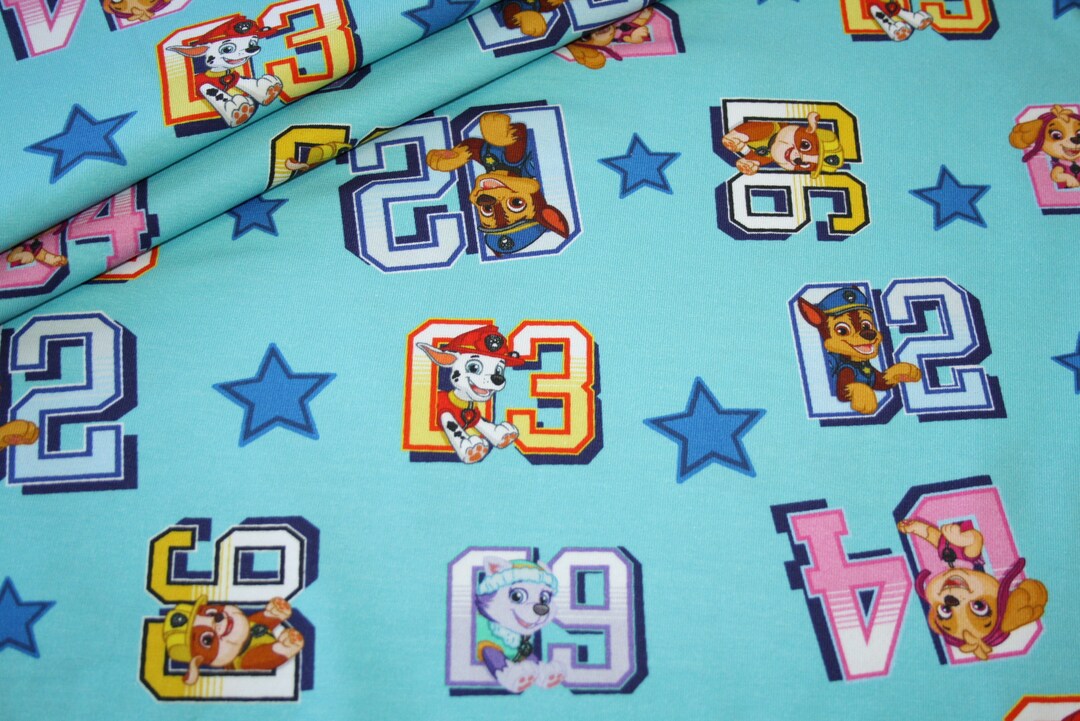 Original PAW Patrol Jersey Fabric Jersey Fabric Etsy