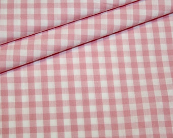 Baumwollstoff Vichy karo rosa 5mm