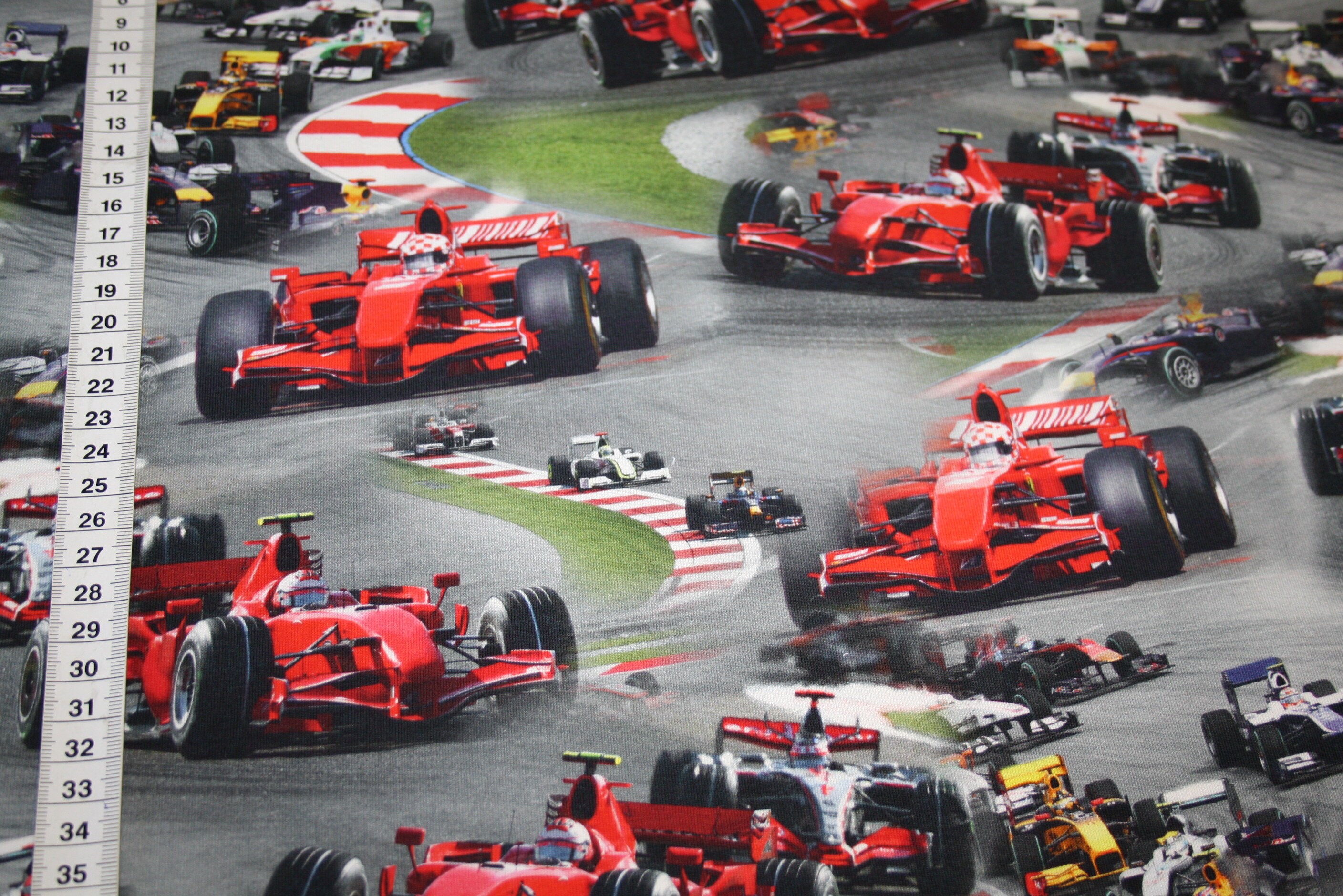 Digital Print Jersey Fabric Cars Racing Car Formula 1 Etsy