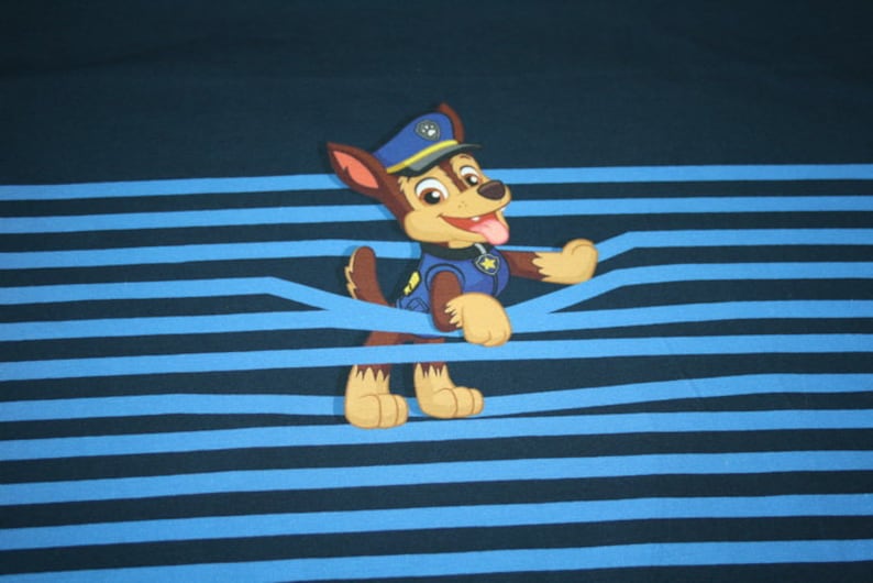 Original Jersey Fabric Paw Patrol Panel Chase Rubble Marshall Skye All 3 Pictures image 3