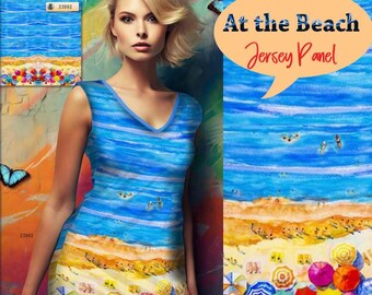Panneau géant Stenzo Jersey coloré à la plage