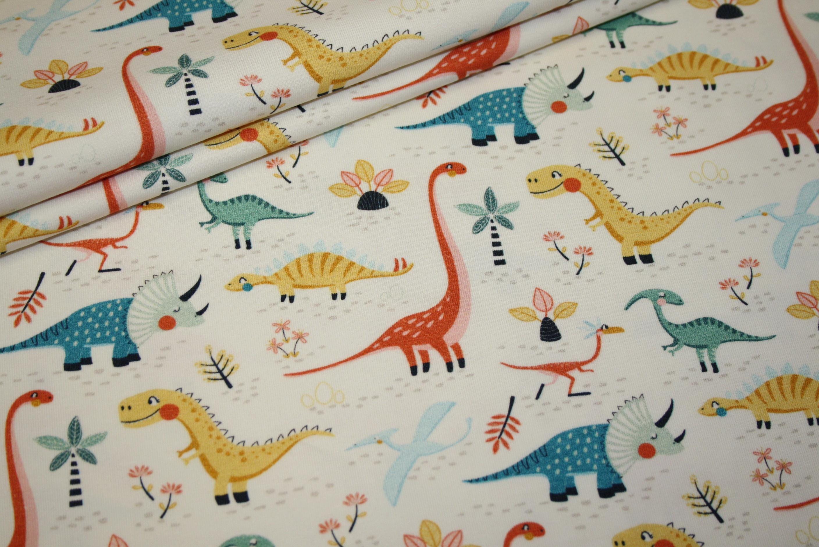 Hilco Jersey Stoff Dino World Dinosaurier