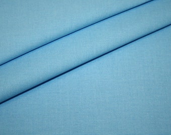 Westfalen tissu coton tissu bleu uni boy ligne