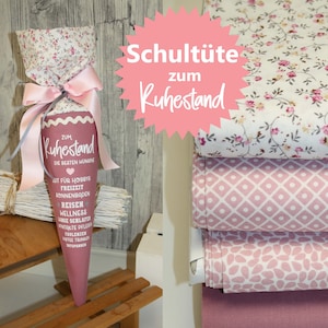 Rentnertüte Geschenk zur Rente Ruhestand Pension kleine Schultüte 30cm