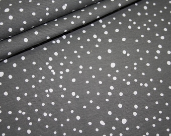 Jersey Tissu Jersey Tissu Happy Dots gris