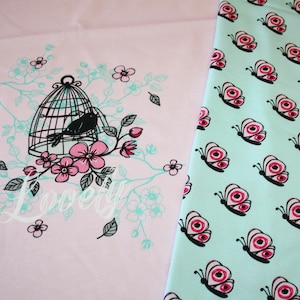 Valerie Papillon van Steinbeck Jersey Fabric Panel Vogelkooivogels
