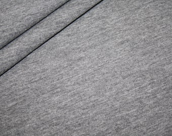 Tissu jersey gris clair marbré tissu uni jersey