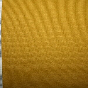 Tissu de manchette moutarde jaune uni image 2