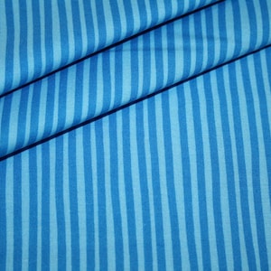 Westfalenstoffe Baumwollstoff blau Streifen Junge Linie Bild 1