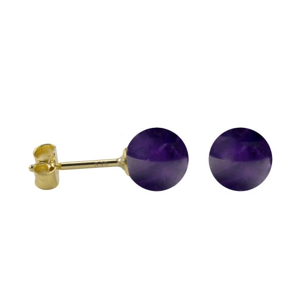 gold Amethyst ohrstecker