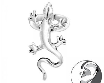 Ear cuff 925 sterling silver ear cuff with lizard 1 piece