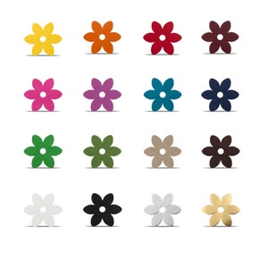 Kit segna posto Fiore/Cuore/Papillon/Farfalla/Sole/Fiocco di neve con foro centrale 12 pz