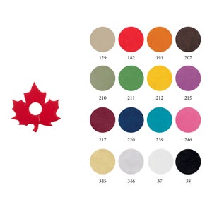 Kit segnaposto foglia di vite/stella/fiore con petali tondi 16 pz