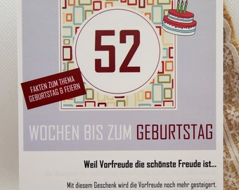 52 Wochen bis zum Geburtstag