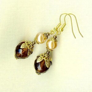 Earrings GOLDEN CHOCOLATE OR313 image 3