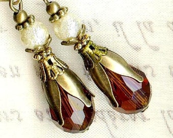 Boucles  CHOCLAT & CHANTILLY  Bronze OR631