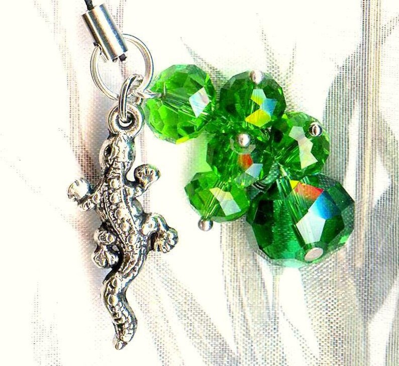 Phone Charm BALLET of ROSES crystal GSM112 Green